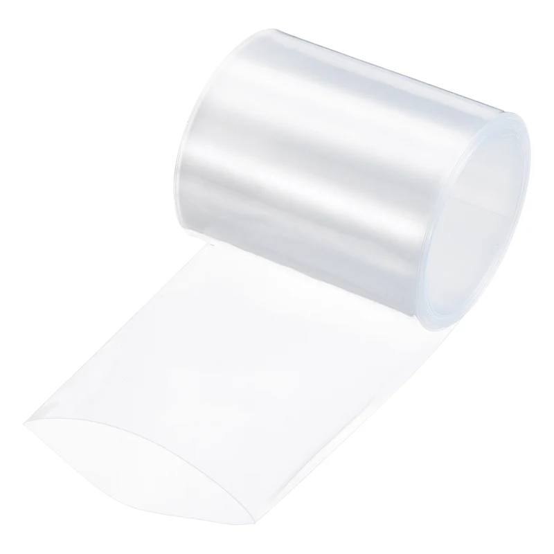 Battery Wrap, Heat Shrink Tubing, 60mm Flat Width 38mm ID, Transparent