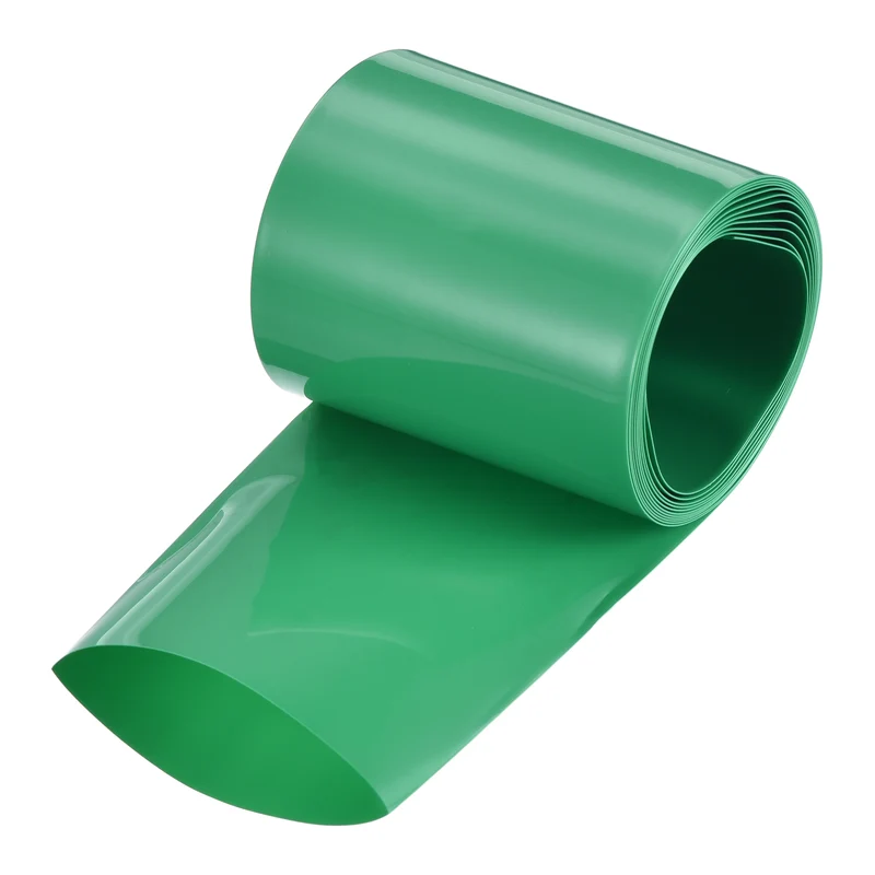 Battery Wrap, Heat Shrink Tubing, 60mm Flat Width 38mm ID, Green