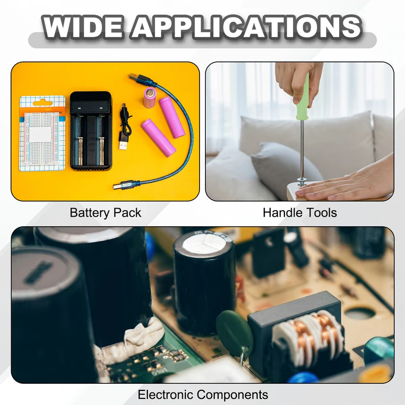 Battery Wrap, Heat Shrink Tubing, 60mm Flat Width 38mm ID, Yellow