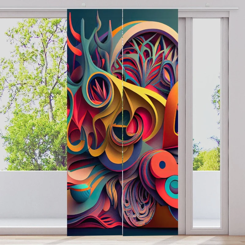 Schiebegardine Motiv "Kaleidoskop abstrakt"