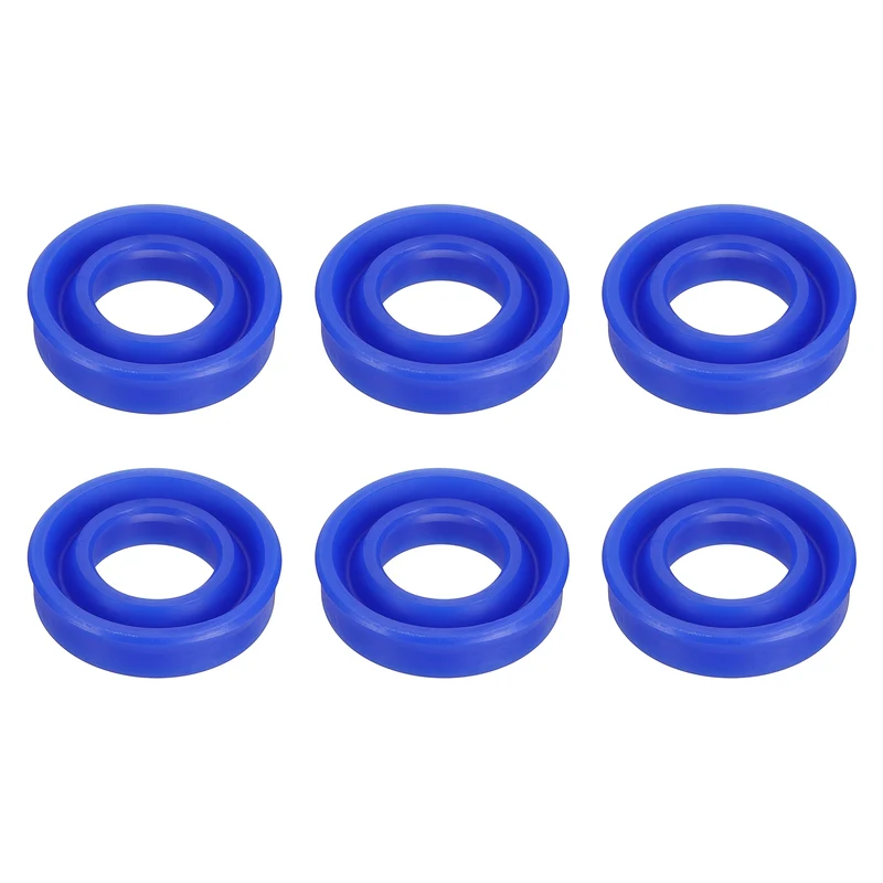 6 Pcs UN Radial Shaft Seal, 22mm ID x 40mm OD x 10mm Width TPU Oil Seal, Blue