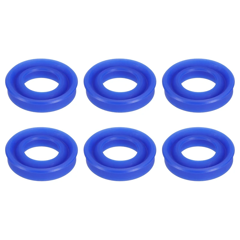 6 Pcs UN Radial Shaft Seal, 22mm ID x 38mm OD x 8mm Width TPU Oil Seal, Blue