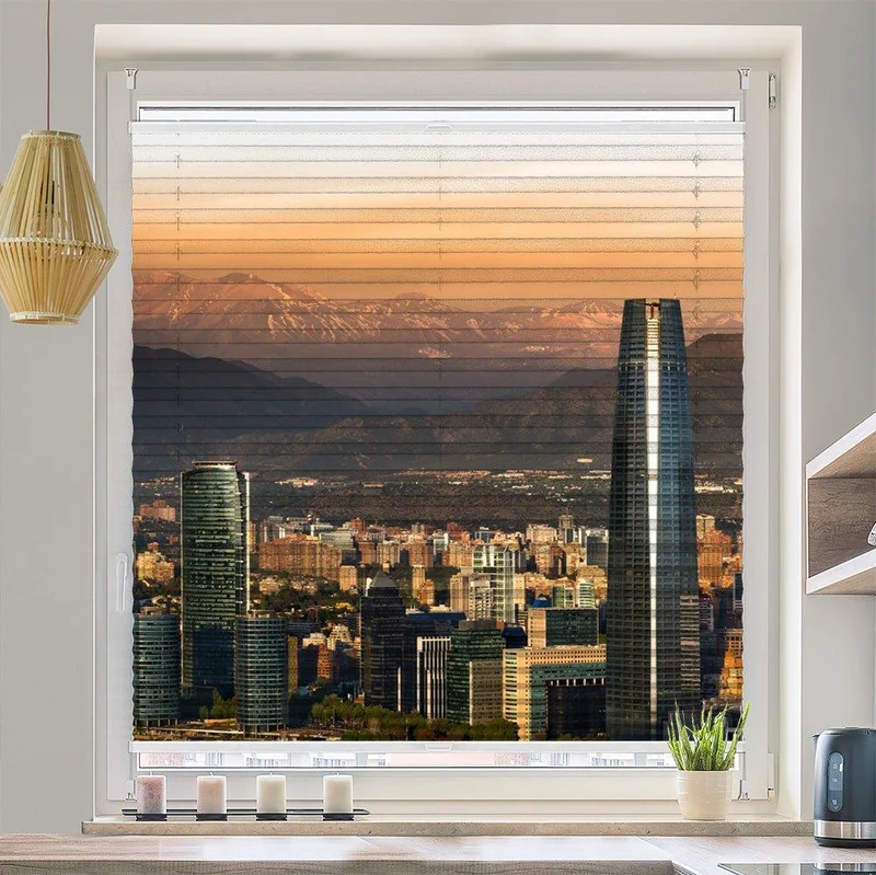 Plissee Motiv "Santiago Chile"