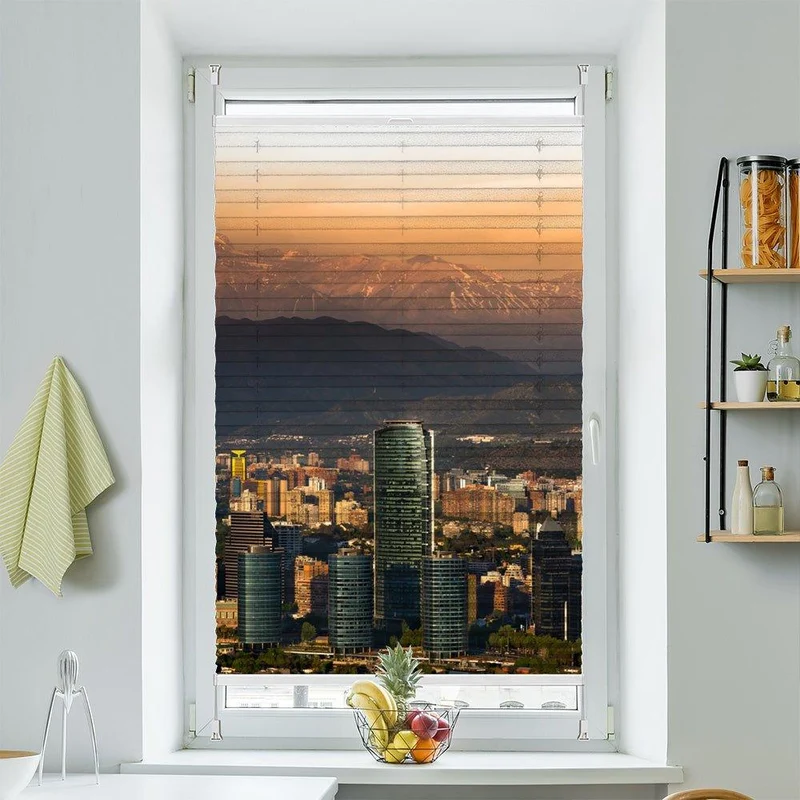 Plissee Motiv "Santiago Chile"