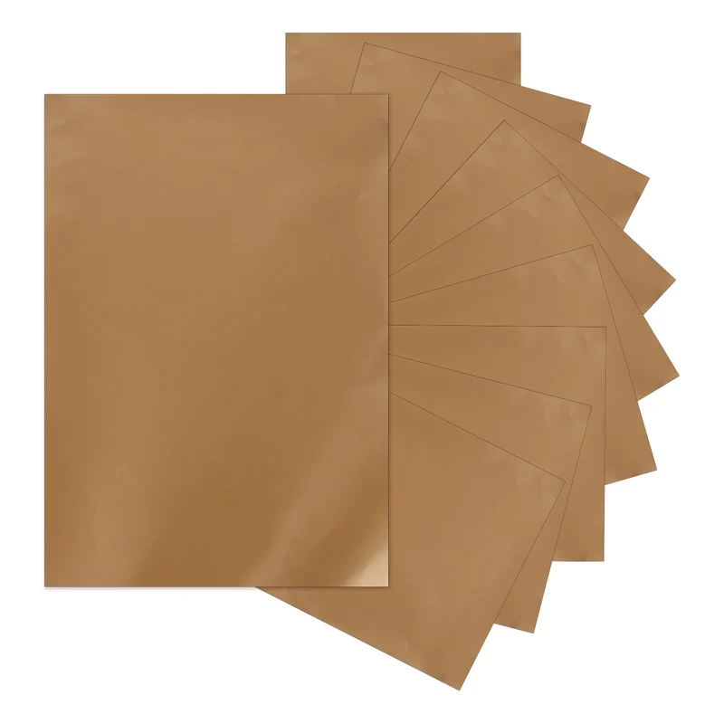 10Pcs Adhesive Vinyl Sheets Bundle,8.3”x 12”Self Adhesive Vinyl, Metallic Copper
