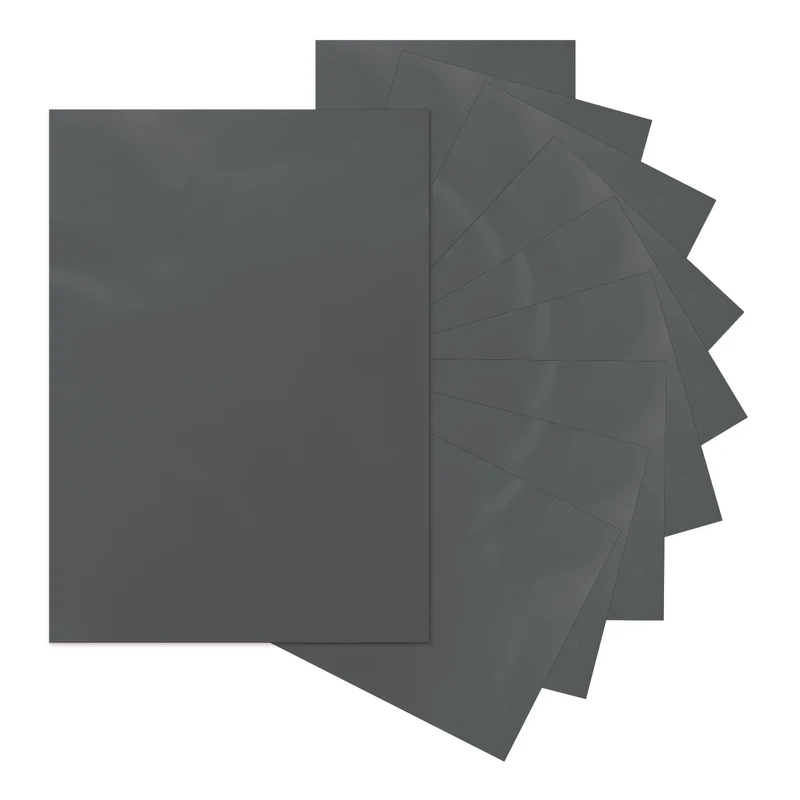 10Pcs Adhesive Vinyl Sheets Bundle,8.3”x 12”Self Adhesive Vinyl, Dark Gray