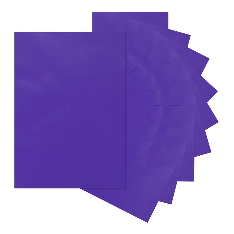 10Pcs Adhesive Vinyl Sheets Bundle,8.3”x 12”Self Adhesive Vinyl, Dark Purple