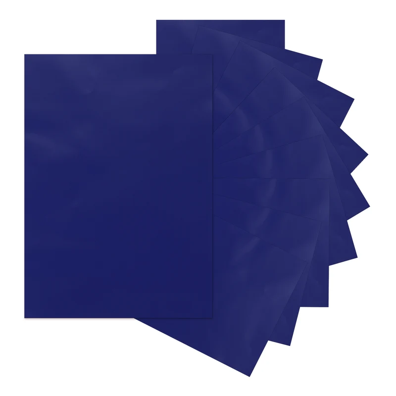10Pcs Adhesive Vinyl Sheets Bundle,8.3”x 12”Self Adhesive Vinyl, Dark Blue