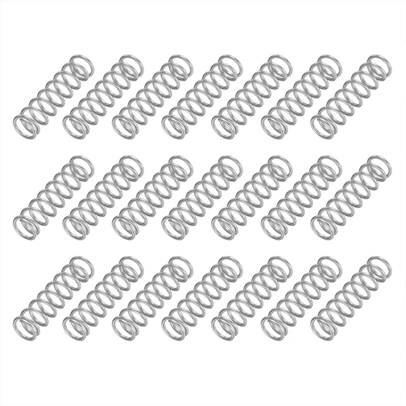 40Pcs SP 9720 Compression Spring 304 Stainless Steel, 0.041" GA, 5/16"x1-1/4"