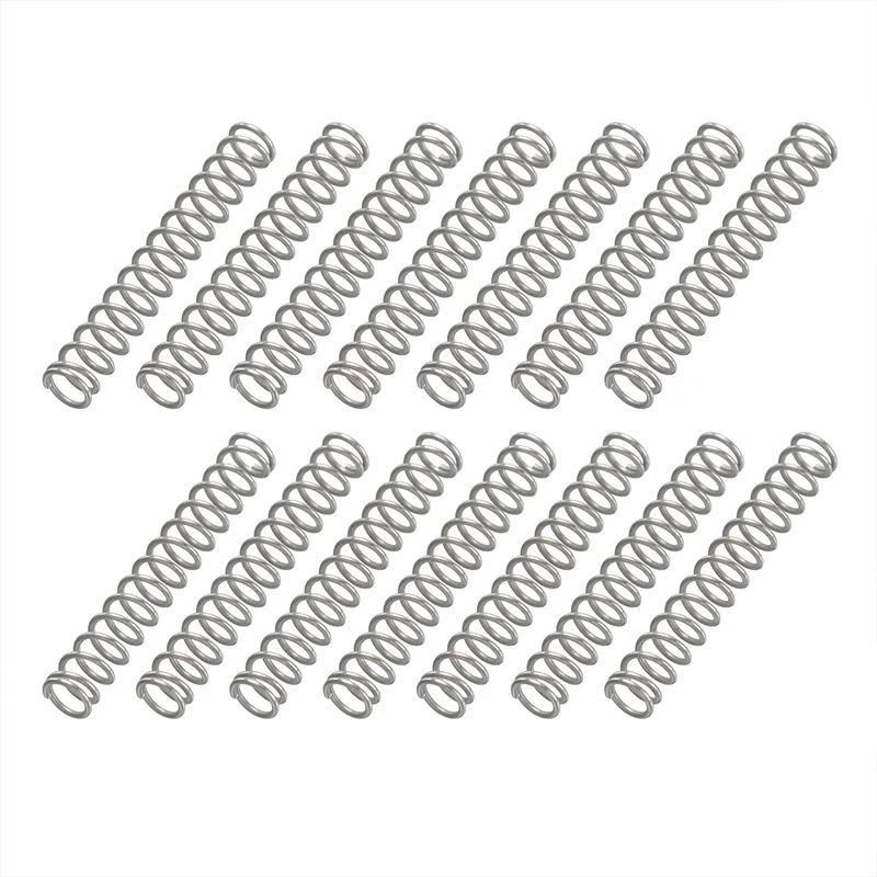 20Pcs SP 9722 Compression Spring 304 Stainless Steel, 0.028" GA, 7/32"x1-3/8"