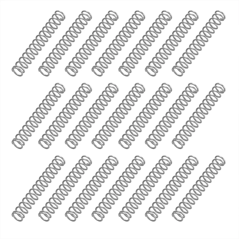 50Pcs SP 9722 Compression Spring 304 Stainless Steel, 0.028" GA, 7/32"x1-3/8"