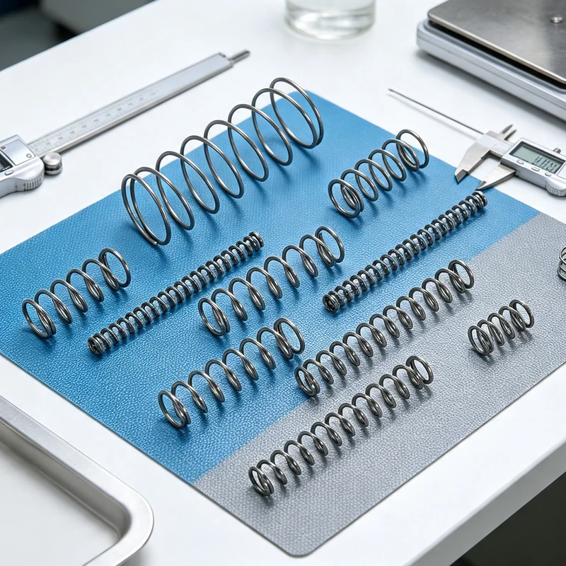 50Pcs SP 9722 Compression Spring 304 Stainless Steel, 0.028" GA, 7/32"x1-3/8"