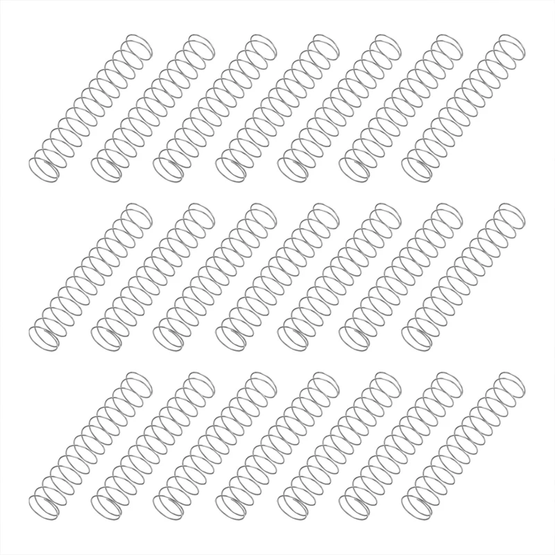 50Pcs SP 9723 Compression Spring 304 Stainless Steel, 0.016" GA, 5/16"x1-3/4"