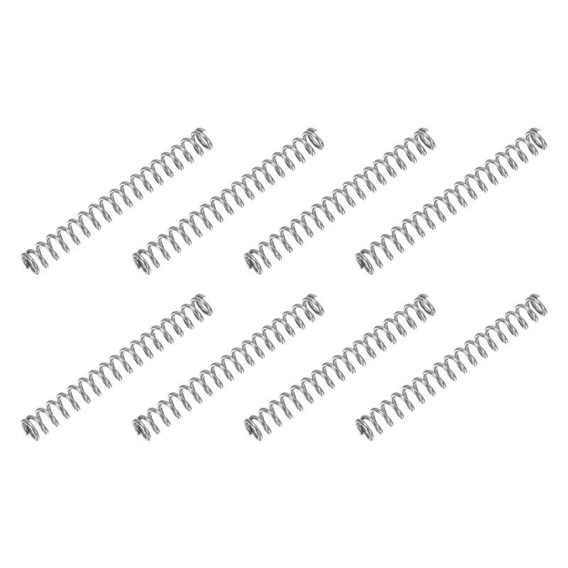 30Pcs Compression Spring 304 Stainless Steel, 1mm Wire, 6x50mm (ODxL)