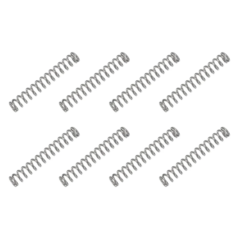 30Pcs Compression Spring 304 Stainless Steel, 1mm Wire, 6x40mm (ODxL)