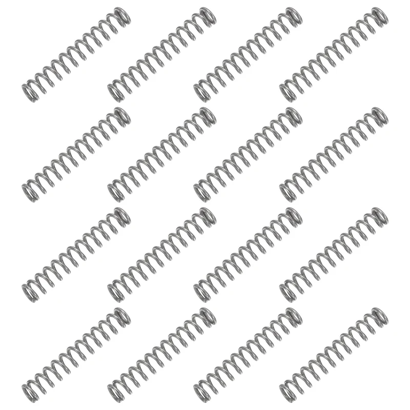 30Pcs Compression Spring 304 Stainless Steel, 1mm Wire, 6x35mm (ODxL)