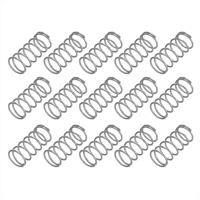 20Pcs SP 9702 Compression Spring 304 Stainless Steel, 0.032" GA, 3/8"x3/4"