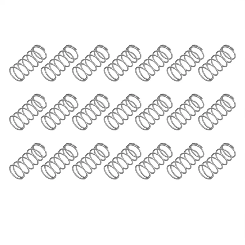50Pcs SP 9702 Compression Spring 304 Stainless Steel, 0.032" GA, 3/8"x3/4"