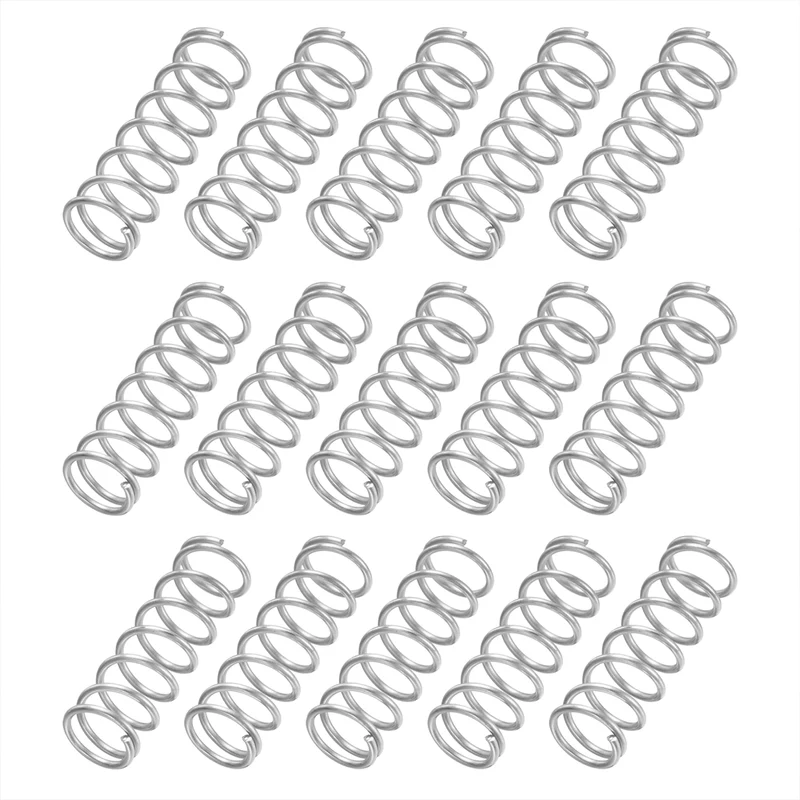 20Pcs SP 9703 Compression Spring 304 Stainless Steel, 0.041" GA, 3/8"x1-1/8"