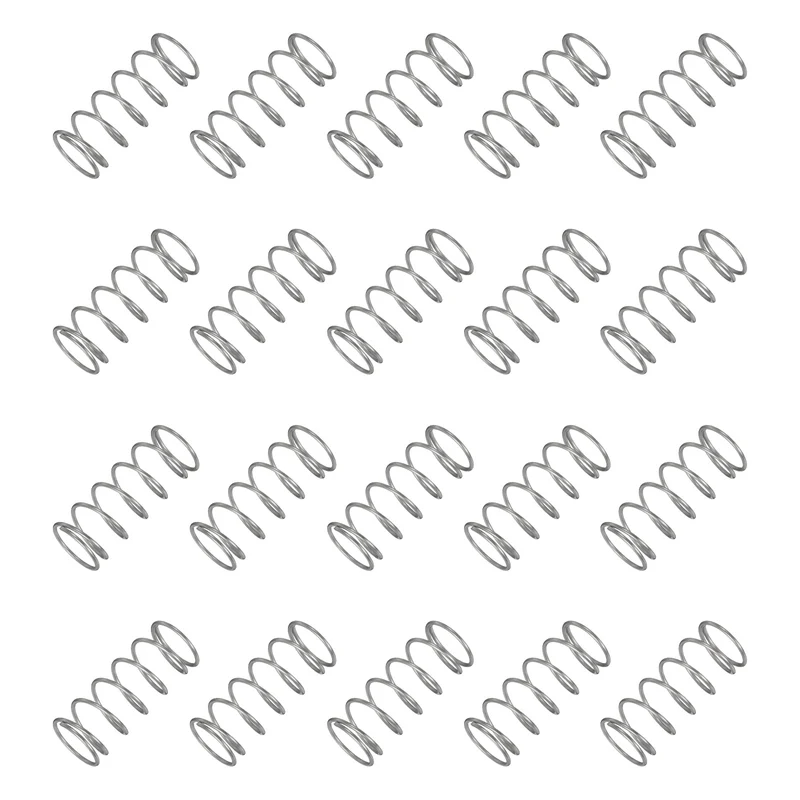 20Pcs Compression Spring 304 Stainless Steel, 1.2mm Wire, 17x40mm (ODxL)