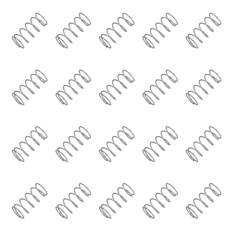 20Pcs Compression Spring 304 Stainless Steel, 1.2mm Wire, 17x35mm (ODxL)