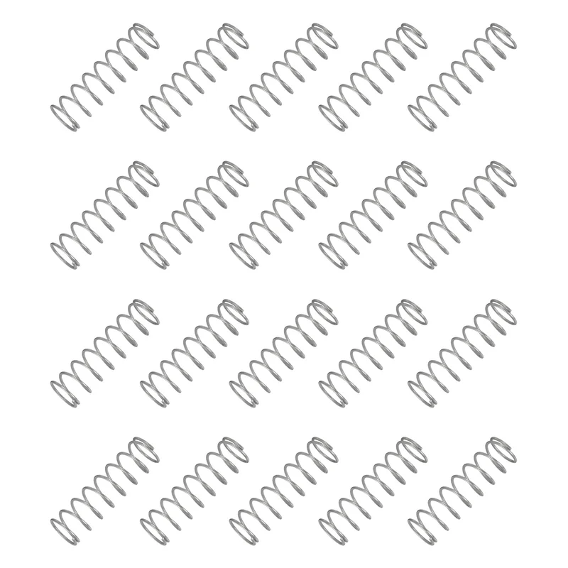 20Pcs Compression Spring 304 Stainless Steel, 1.2mm Wire, 15x50mm (ODxL)