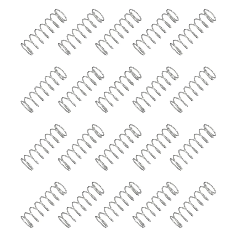 20Pcs Compression Spring 304 Stainless Steel, 1.2mm Wire, 15x45mm (ODxL)