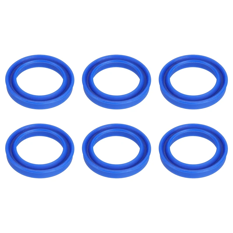 6 Pcs UN Radial Shaft Seal, 22mm ID x 30mm OD x 5mm Width TPU Oil Seal, Blue