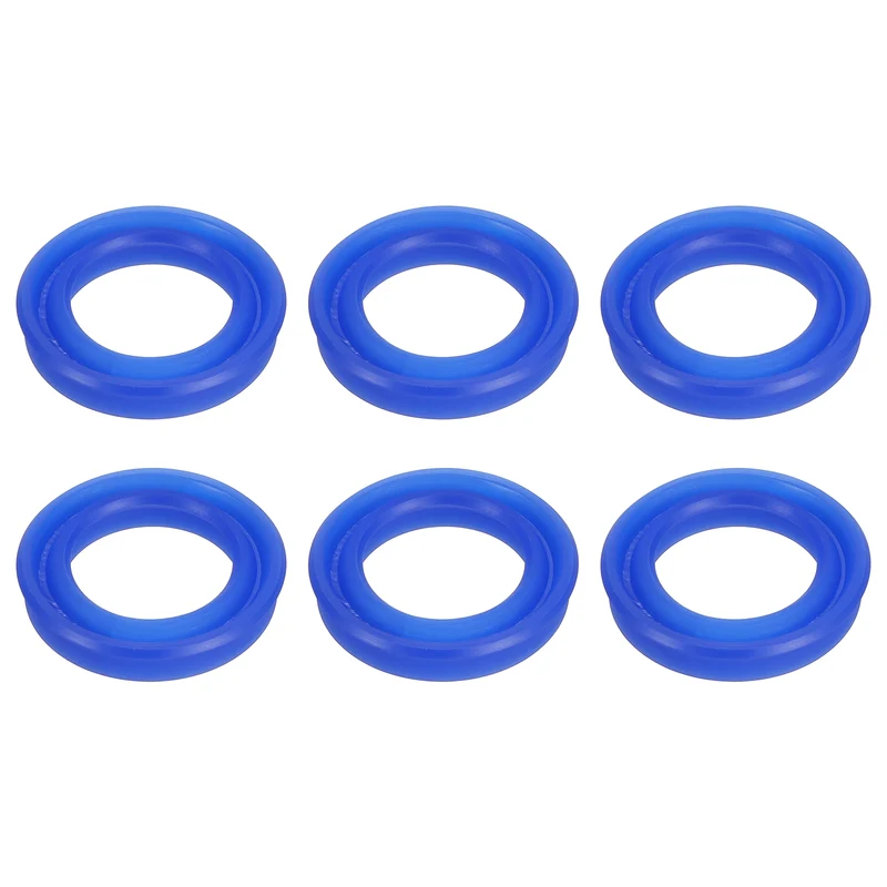 6 Pcs UN Radial Shaft Seal, 18mm ID x 26mm OD x 5mm Width TPU Oil Seal, Blue