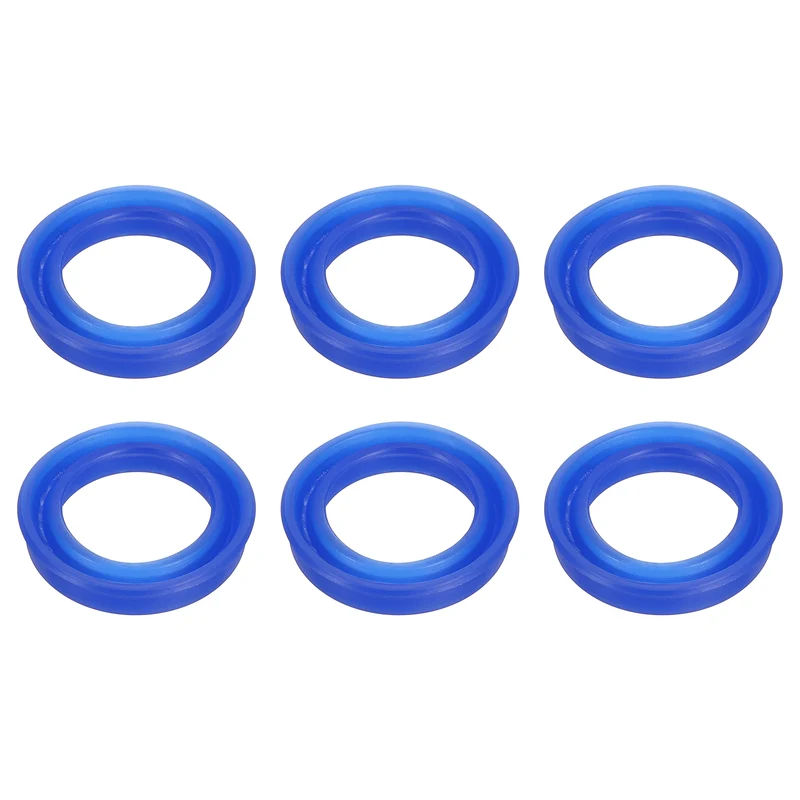 6 Pcs UN Radial Shaft Seal, 18mm ID x 25mm OD x 5mm Width TPU Oil Seal, Blue