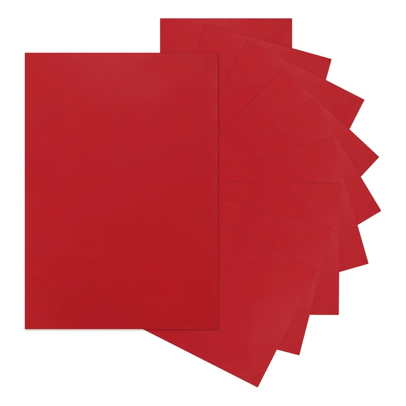 10Pcs Adhesive Vinyl Sheets Bundle,8.3”x 12”Self Adhesive Vinyl, Dark Red