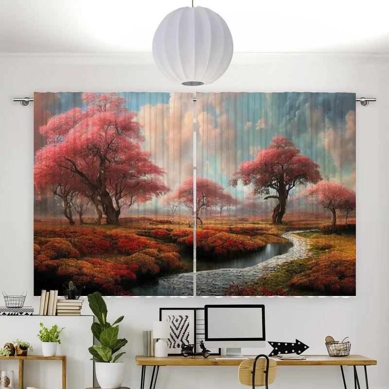 Vorhang Motiv "Landschaft Fantasie"