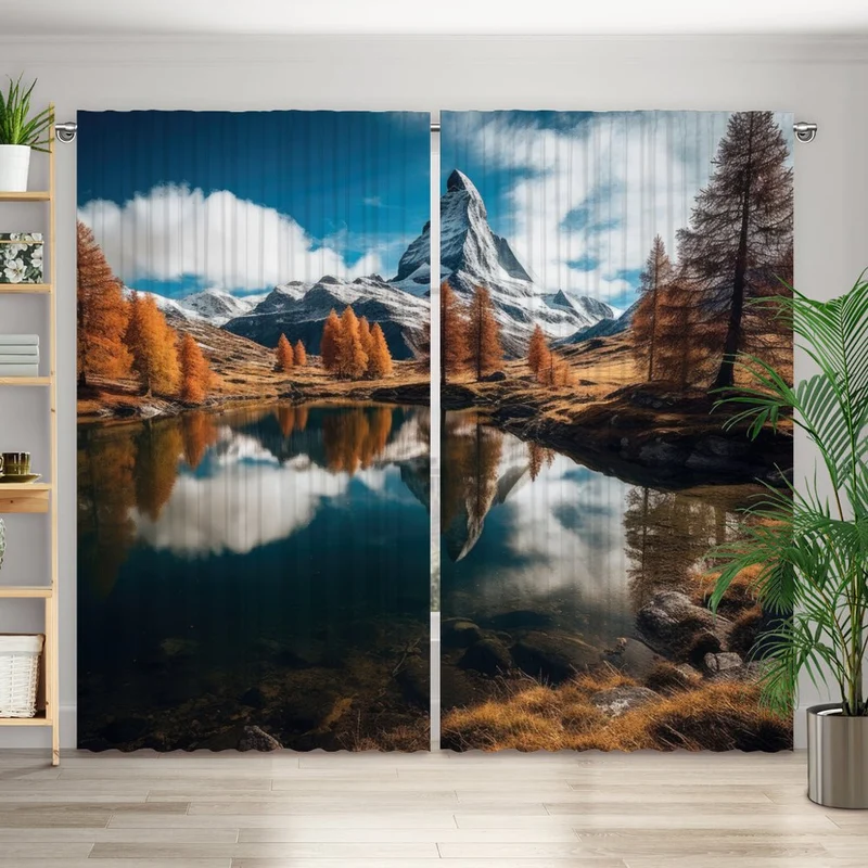 Vorhang Motiv "Matterhorn See"