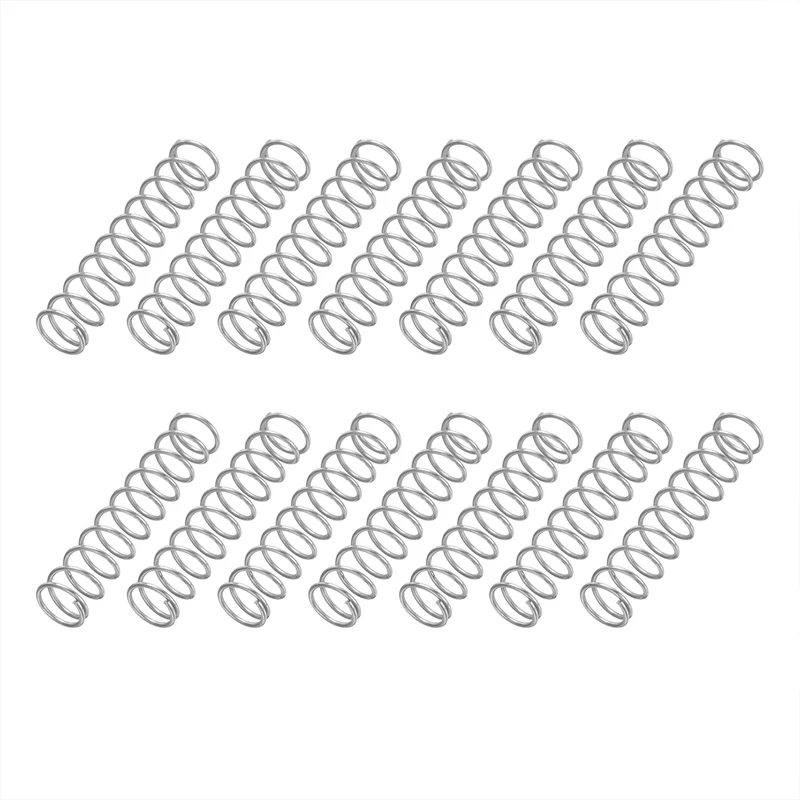 20Pcs SP 9725 Compression Spring 304 Stainless Steel, 0.035" GA, 3/8"x1-3/4"