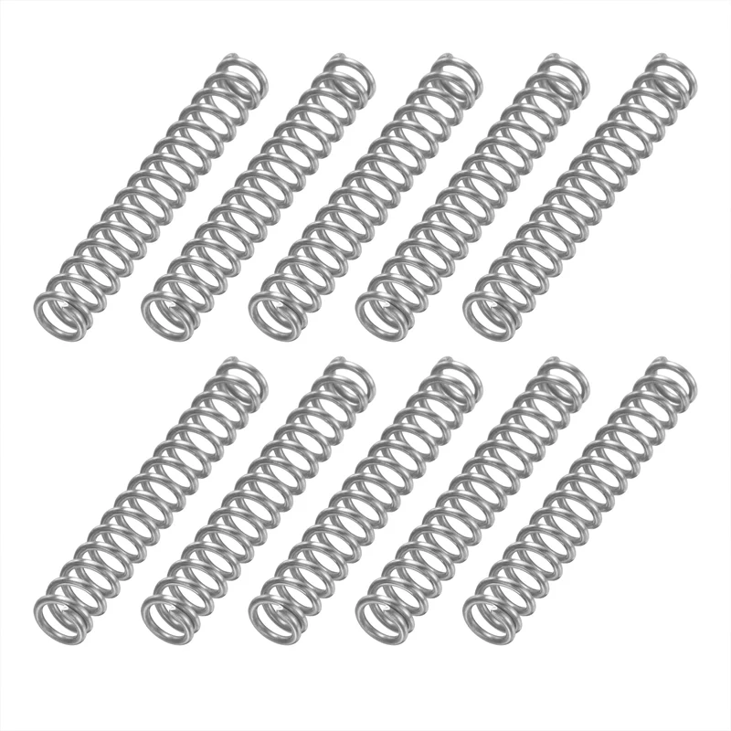 10Pcs SP 9726 Compression Spring 304 Stainless Steel, 0.047" GA, 5/16"x2"