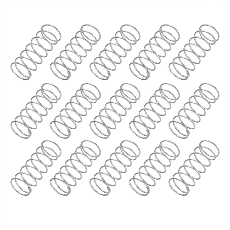 20Pcs SP 9727 Compression Spring 304 Stainless Steel, 0.041" GA, 5/8"x1-1/2"