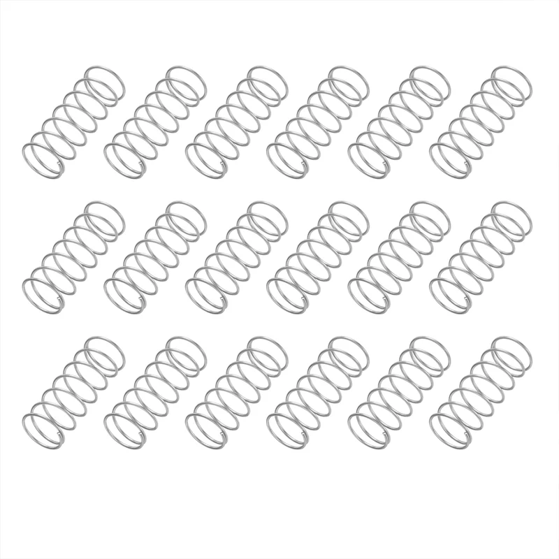 40Pcs SP 9727 Compression Spring 304 Stainless Steel, 0.041" GA, 5/8"x1-1/2"