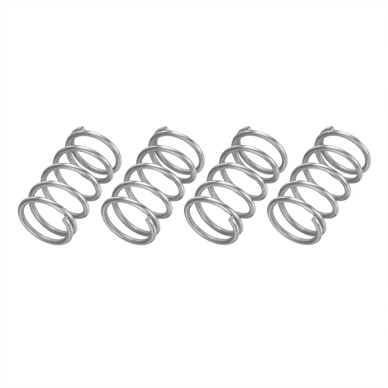 4Pcs SP 9728 Compression Spring 304 Stainless Steel, 0.054" GA, 9/16"x1"