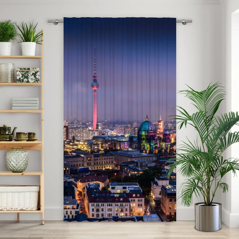 Vorhang Motiv "Berliner Fernsehturm"