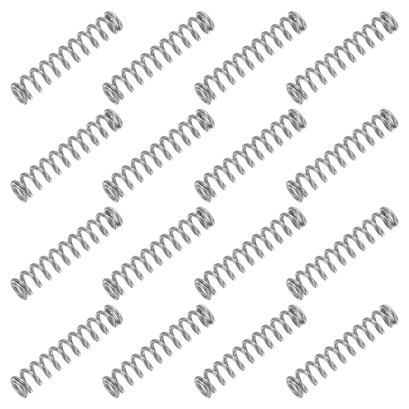 30Pcs Compression Spring 304 Stainless Steel, 1mm Wire, 6x30mm (ODxL)