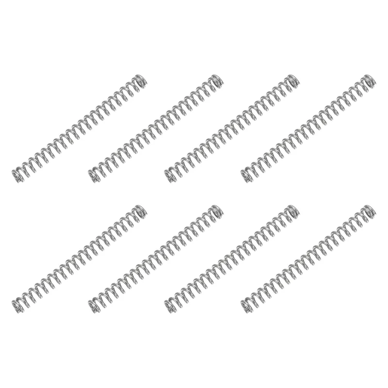 30Pcs Compression Spring 304 Stainless Steel, 1mm Wire, 5x50mm (ODxL)