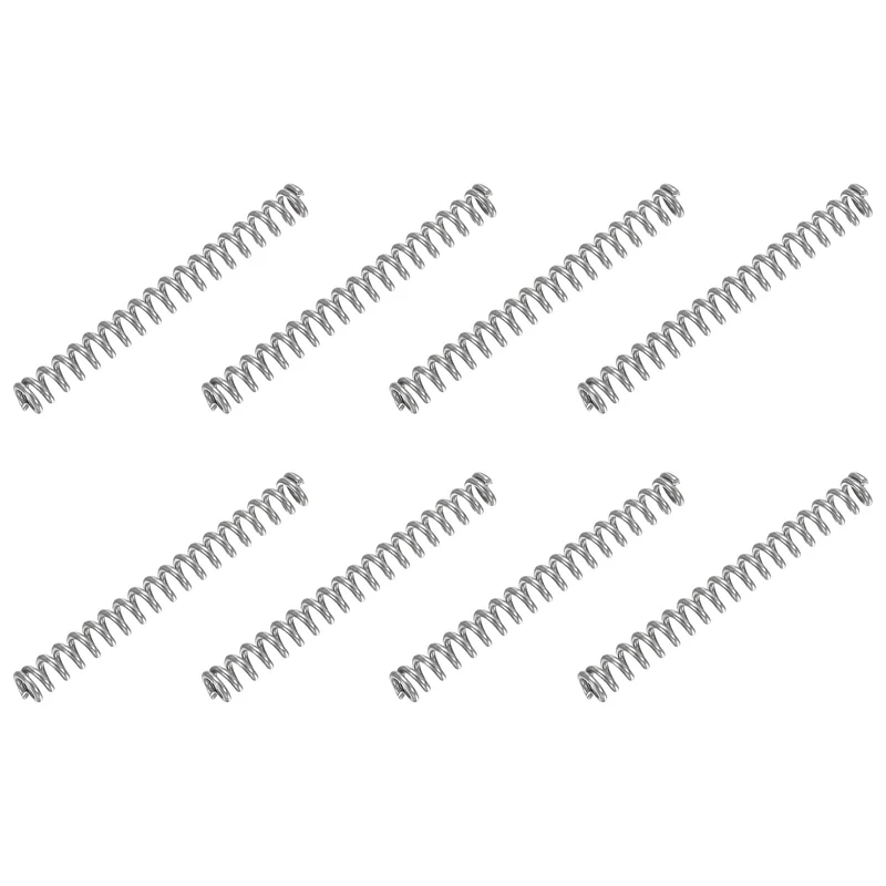 30Pcs Compression Spring 304 Stainless Steel, 1mm Wire, 5x45mm (ODxL)