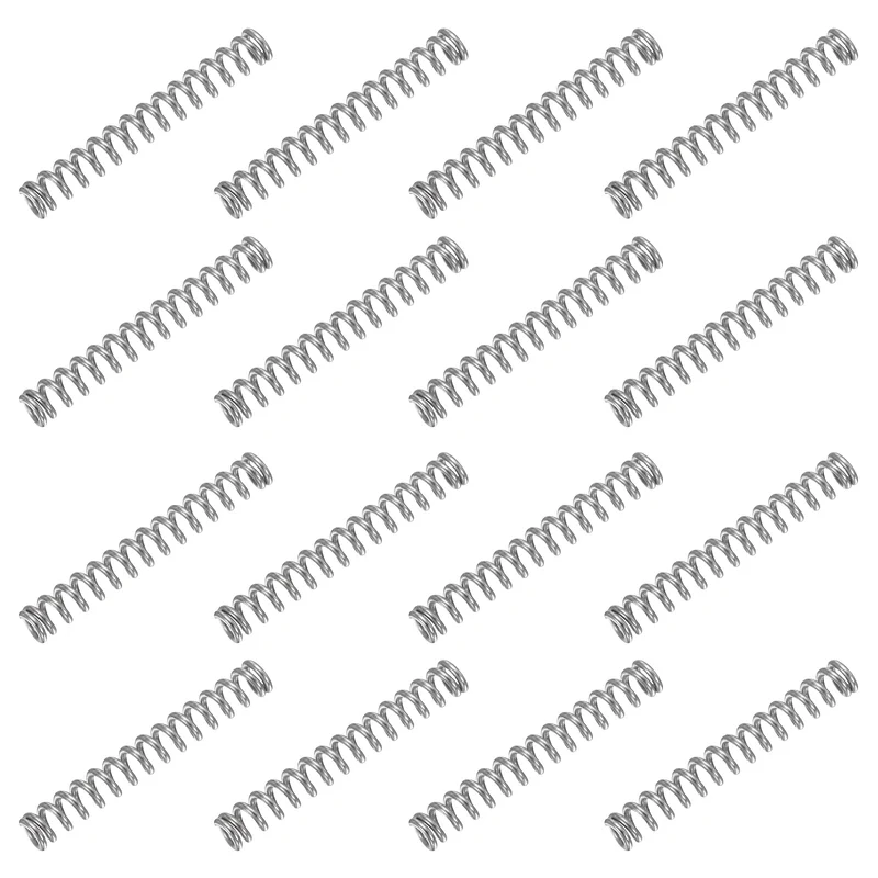 30Pcs Compression Spring 304 Stainless Steel, 1mm Wire, 5x35mm (ODxL)