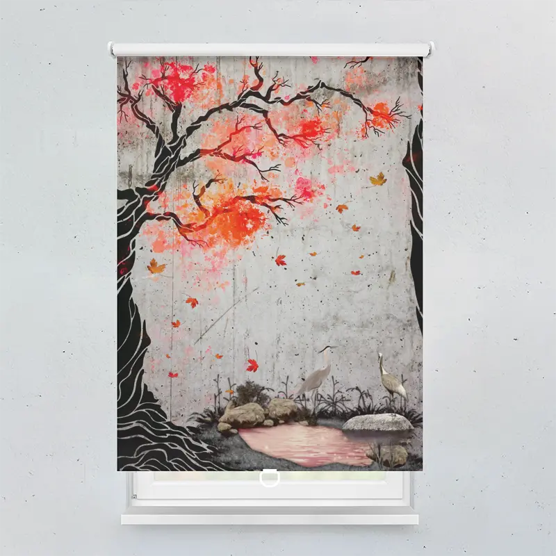 Springrollo Motiv "Illustration Herbst"