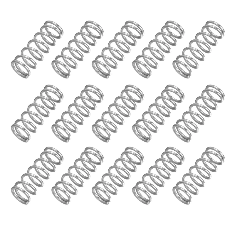 20Pcs SP 9704 Compression Spring 304 Stainless Steel, 0.020" GA, 7/32"x1-3/4"
