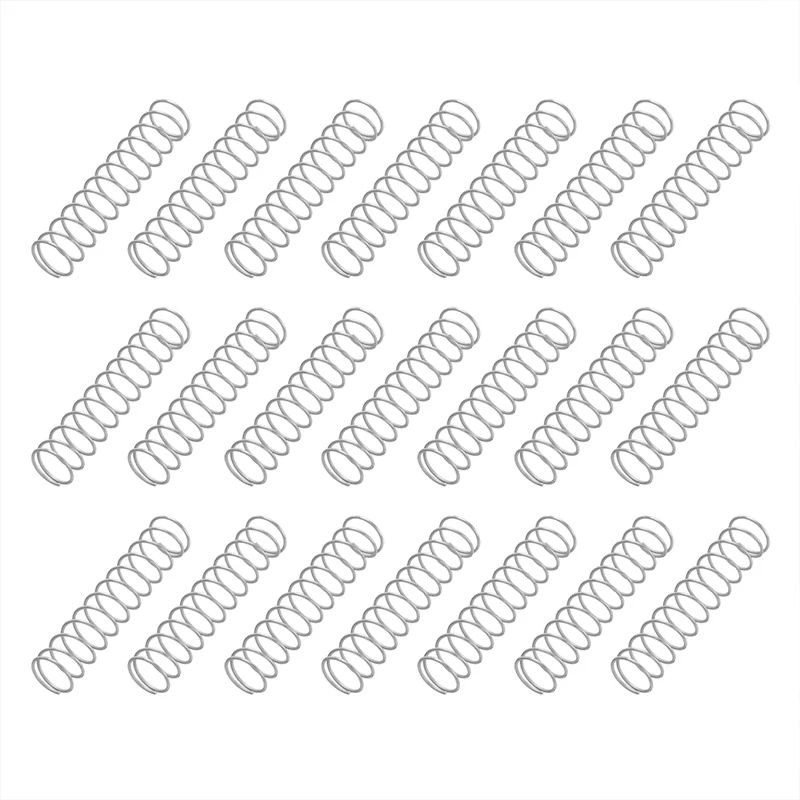 50Pcs SP 9705 Compression Spring 304 Stainless Steel, 0.031" GA, 7/16"x2-1/8"