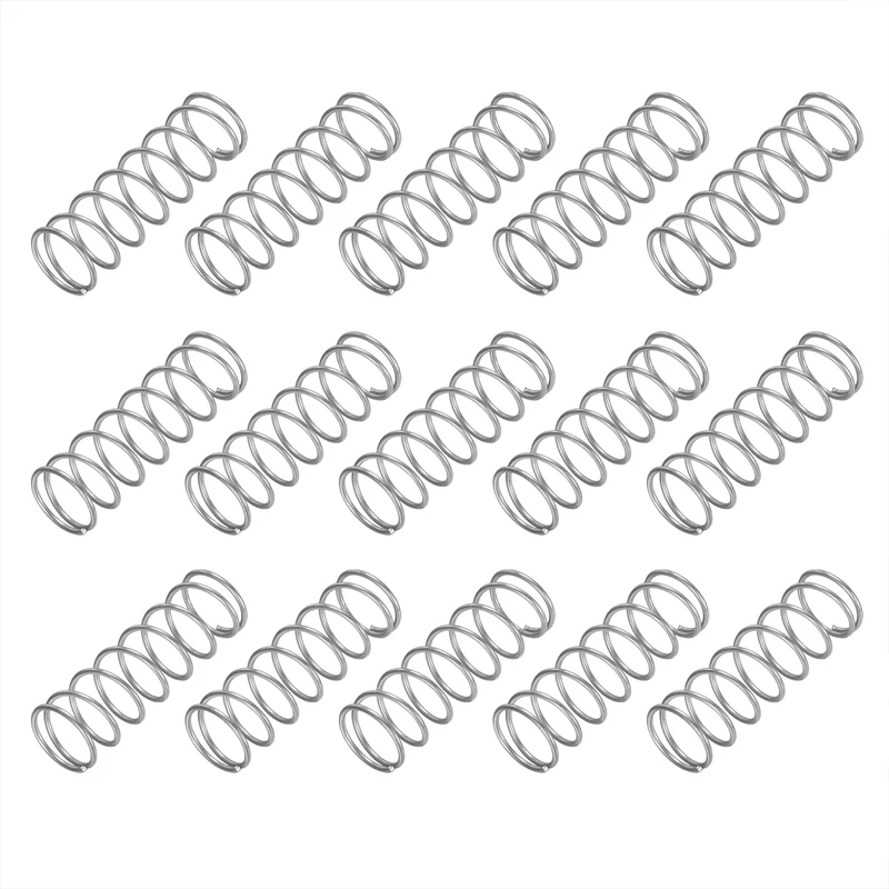 20Pcs SP 9706 Compression Spring 304 Stainless Steel, 0.041" GA, 1/2"x1-1/2"
