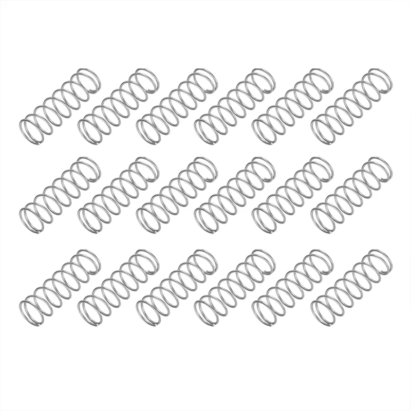 40Pcs SP 9706 Compression Spring 304 Stainless Steel, 0.041" GA, 1/2"x1-1/2"