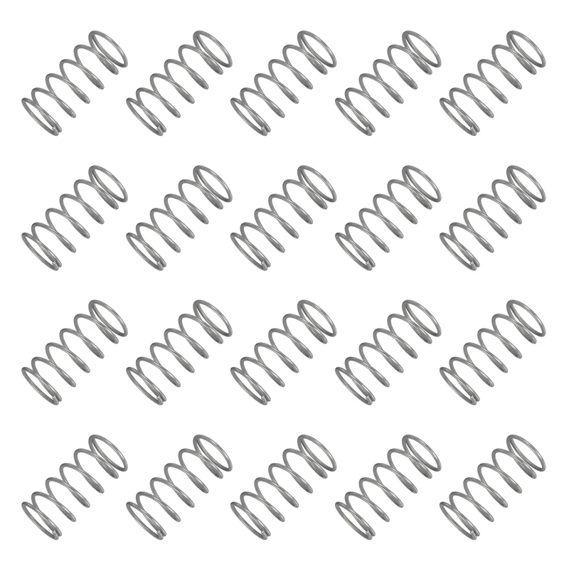 20Pcs Compression Spring 304 Stainless Steel, 1.2mm Wire, 15x30mm (ODxL)