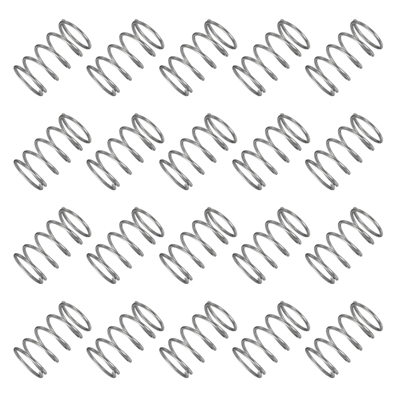 20Pcs Compression Spring 304 Stainless Steel, 1.2mm Wire, 15x25mm (ODxL)